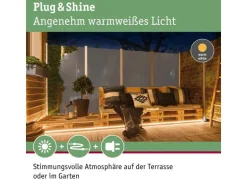 Paulmann LED-Stripe Plug & Shine Smooth, 3000K, 10m, Weiss