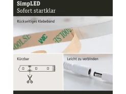 Paulmann LED-Stripe SimpLED 6500 K, 10 m Rolle