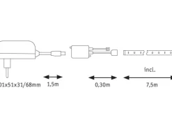 Paulmann LED-Stripe SimpLED RGB, 10 m Rolle