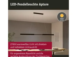 Paulmann Pendelleuchte LED Touchless Sensor Aptare Schwarz