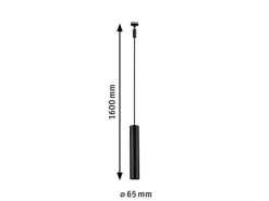 Paulmann Pendelleuchte URail Catalejo, 1 x GU10, 10 W, Schwarz