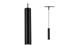 Paulmann Pendelleuchte URail Catalejo, 1 x GU10, 10 W, Schwarz
