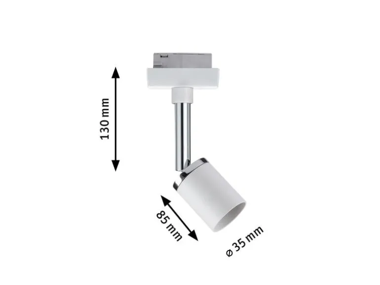 Paulmann Schienenspot URail Spot Pure II, 1 x GU10, 10 W, Weiss