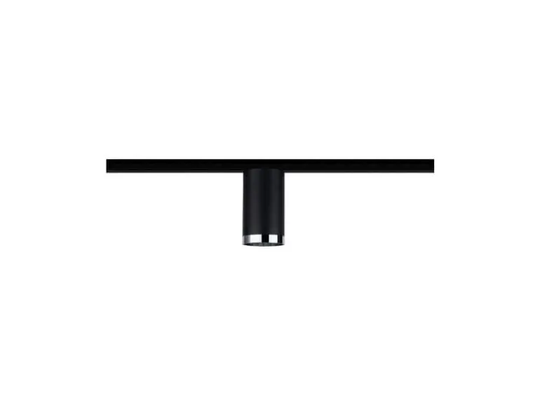 Paulmann Schienenspot URail Tube, 1 x GU10, 10 W, Schwarz/ Chrom