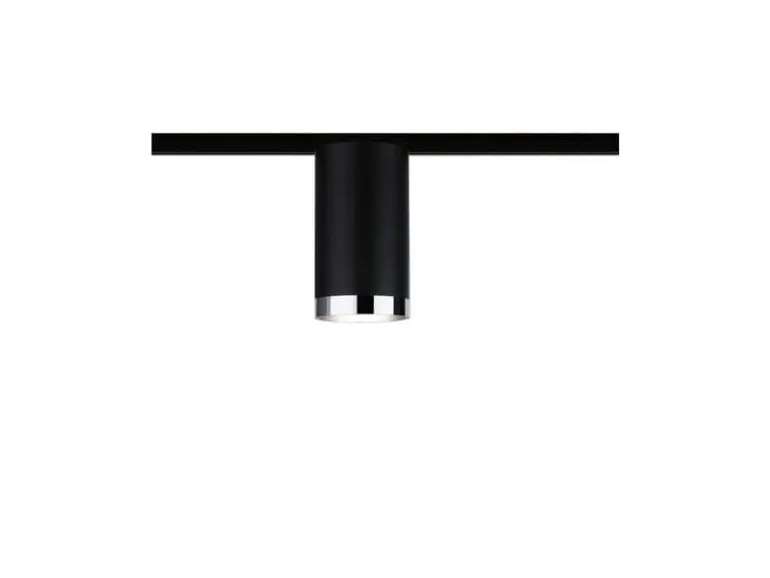 Paulmann Schienenspot URail Tube, 1 x GU10, 10 W, Schwarz/ Chrom