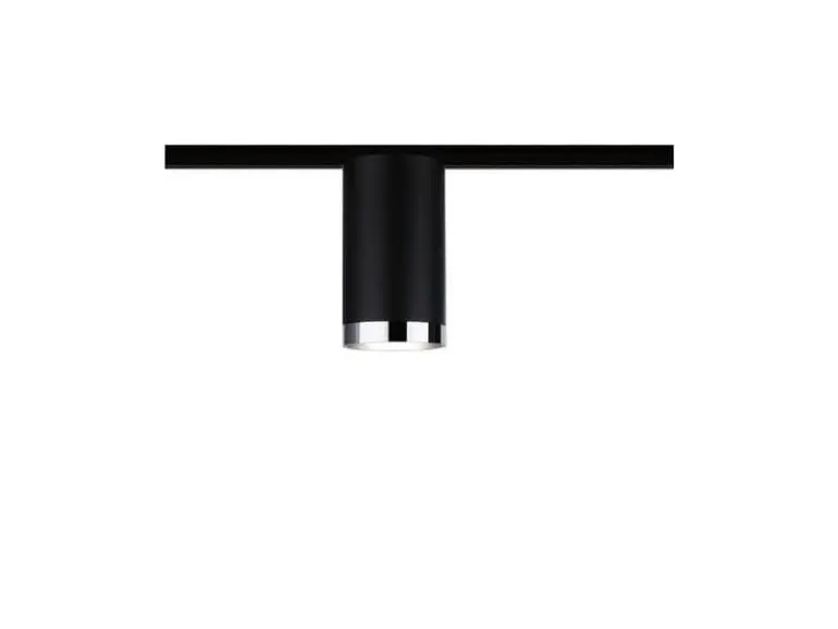 Paulmann Schienenspot URail Tube, 1 x GU10, 10 W, Schwarz/ Chrom