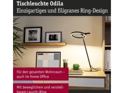 Paulmann Schreibtischleuchte Schreibtischleuchte Odila, Schwarz matt