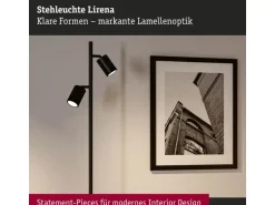Paulmann Stehleuchte Lirena 1575 mm max. 2 x 7W Schwarz matt