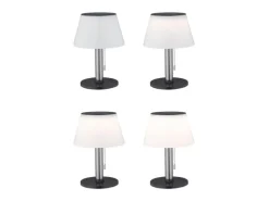 Paulmann Tischleuchte Solar Outdoor Lillesol, 3000K, Edelstahl