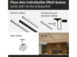 Paulmann URail Schienenspot Circle dimmbar 230 V Chrom