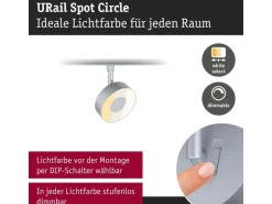 Paulmann URail Schienenspot Circle dimmbar 230 V Chrom