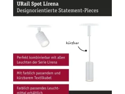 Paulmann URail Schienenspot Lirena GU10 max. 10W 230 V Signalweiss