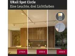 Paulmann URail Schienenspot Circle 3-Step-Dim 230 V Chrom