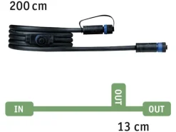 Paulmann Verbindungskabel Plug & Shine 2 m mit 2 Anschlussbuchsen
