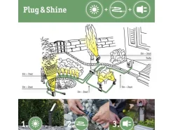 Paulmann Verlängerungskabel Plug & Shine IP68, 5m, Schwarz