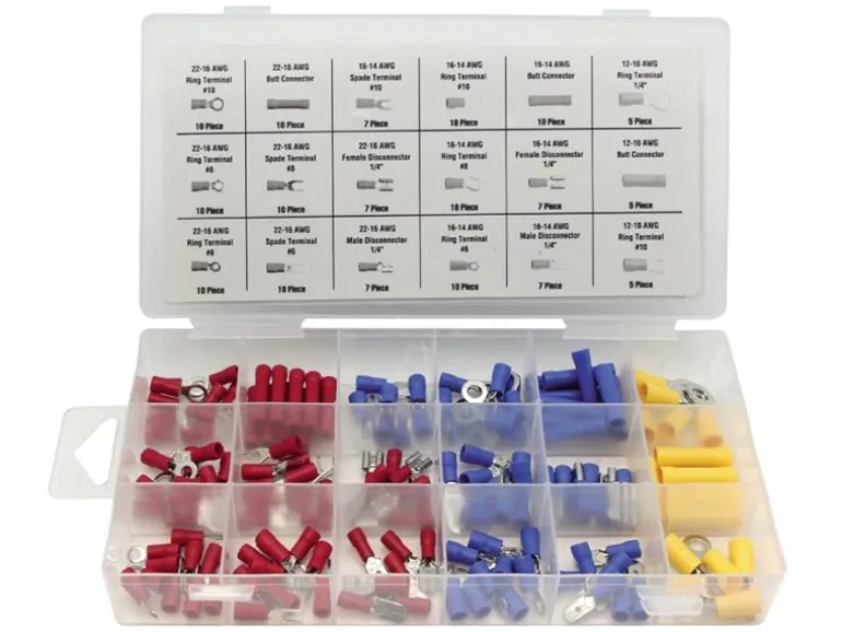 Perel Quetschverbinder-Sortiment HAS05 Rot/Blau/Gelb, 1 Stück
