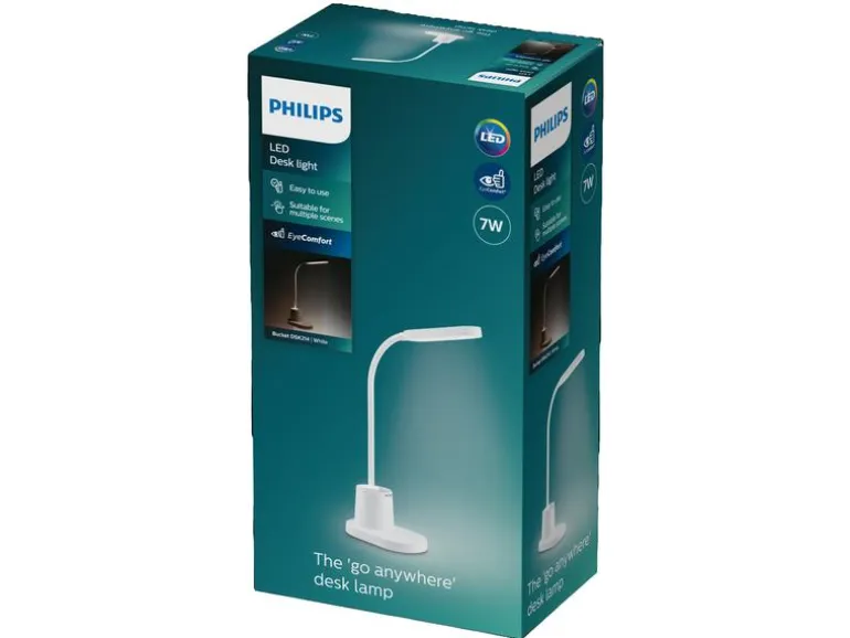 Philips Bucket Tischleuchte weiss 200 lm