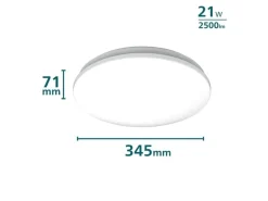 Philips Deckenleuchte Acuna mit Sensor 2700K, 2500 Lumen, Weiss