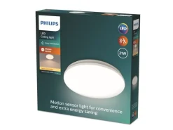 Philips Deckenleuchte Acuna mit Sensor 2700K, 2500 Lumen, Weiss
