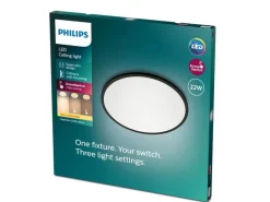 Philips Deckenleuchte LED SceneSwitch CL550 2000 lm 2700K, Schwarz