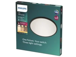 Philips Deckenleuchte LED SceneSwitch CL550 2000 lm 2700K, Schwarz