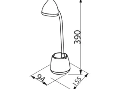 Philips Hat Tischleuchte weiss 80 lm