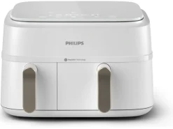 Philips Heissluft-Fritteuse 3000 Series Dual Basket Champagner