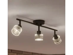 Philips Horen Aufbauspot 3x Balken ohne Leuchtmittel GU10, schwarz