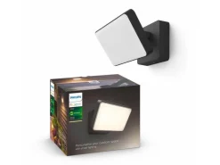Philips Hue Aussenstrahler White Outdoor Welcome Flutlicht Schwarz