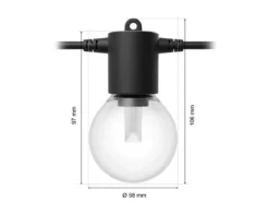Philips Hue LED-Lichterkette Festavia Globe Outdoor Erweiterung 14 m