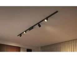 Philips Hue Perifo Basis-Set Deckenleuchte 4 Spots Schwarz