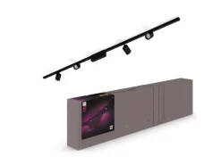 Philips Hue Perifo Basis-Set Deckenleuchte 4 Spots Schwarz