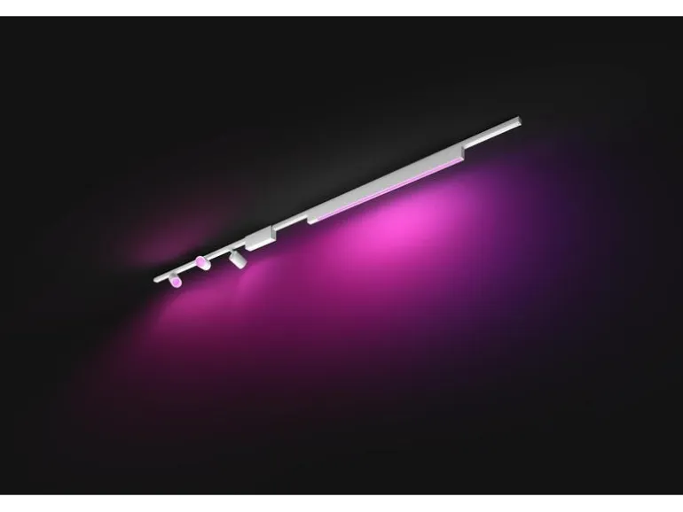Philips Hue Perifo Basis-Set Deckenleuchte 3 Spots + Lightbar weiss