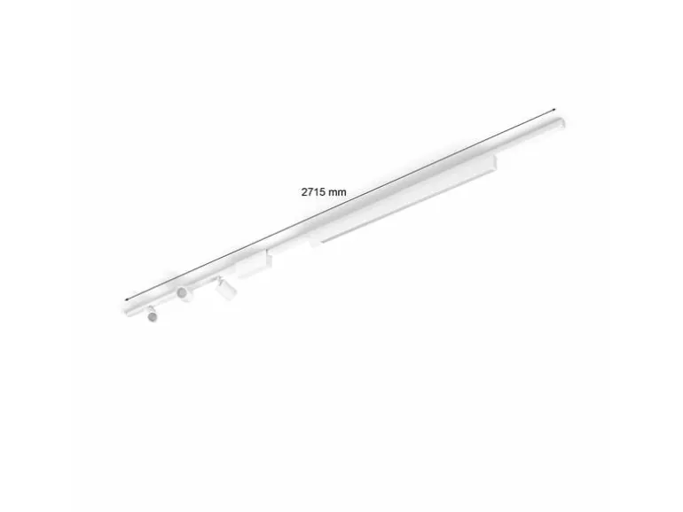 Philips Hue Perifo Basis-Set Deckenleuchte 3 Spots + Lightbar weiss