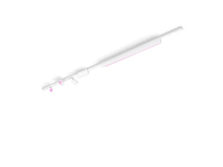 Philips Hue Perifo Basis-Set Deckenleuchte 3 Spots + Lightbar weiss
