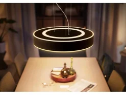 Philips Hue White Amb. Enrave Pendelleuchte schwarz 3300 lm + Dimmer