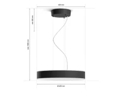 Philips Hue White Amb. Enrave Pendelleuchte schwarz 3300 lm + Dimmer