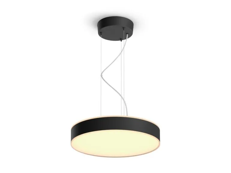 Philips Hue White Amb. Enrave Pendelleuchte schwarz 3300 lm + Dimmer