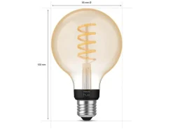 Philips Hue White Ambiance E27 Einzelpack Globe G93 Filament 550 lm
