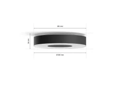 Philips Hue White & Col. Amb. Infuse Deckenleuchte M schwarz