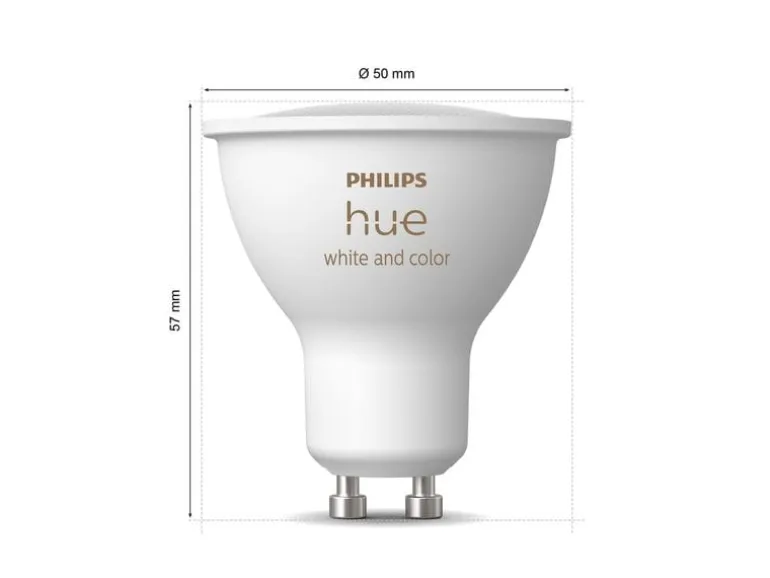 Philips Hue White & Color Ambiance GU10 Dreierpack 3 x 400 lm