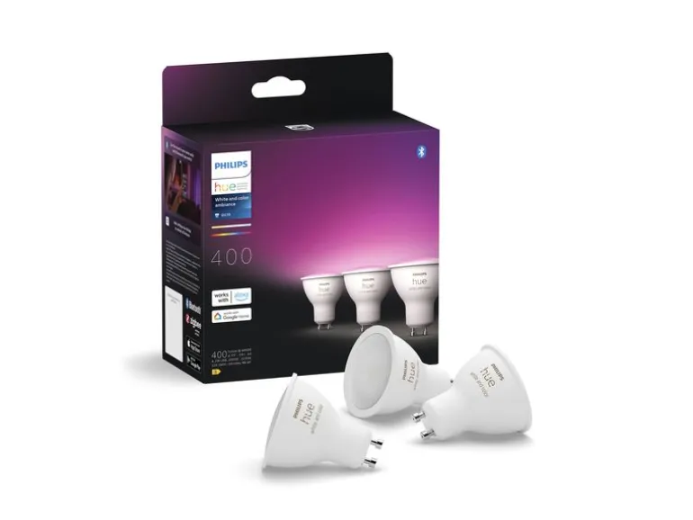 Philips Hue White & Color Ambiance GU10 Dreierpack 3 x 400 lm