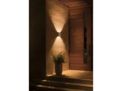 Philips Hue White & Color Ambiance Outdoor Resonate Wandleuchte Silber