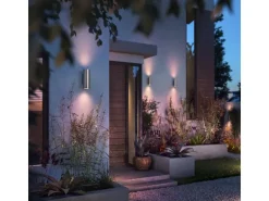 Philips Hue White & Color Ambiance Outdoor Appear Wandleuchte Edelstahl