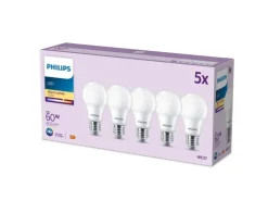 Philips LED 60W A60 E27 WW FR 5er Pack