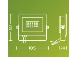 Philips Lois Flutlicht 10W 3000K IP65 10 W