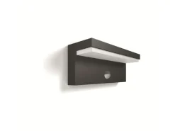 Philips myGarden Wandleuchte Bustan, 1000 lm, Anthrazit + Sensor