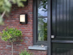 Philips myGarden Wandleuchte Arbour, 600 lm, Anthrazit + Sensor