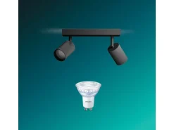 Philips Philips Wyatt Aufbauspot 2er ohne Leuchtmittel GU10, schwarz
