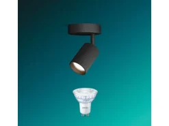 Philips Philips Wyatt Aufbauspot 1er ohne Leuchtmittel GU10, schwarz